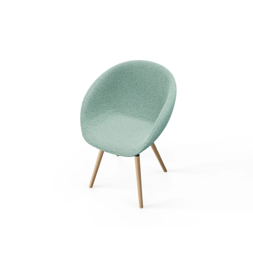 Krzesło KR-502 Ruby Kolory Tkanina Abriamo 10 Boucle Design Italia 2025-2030